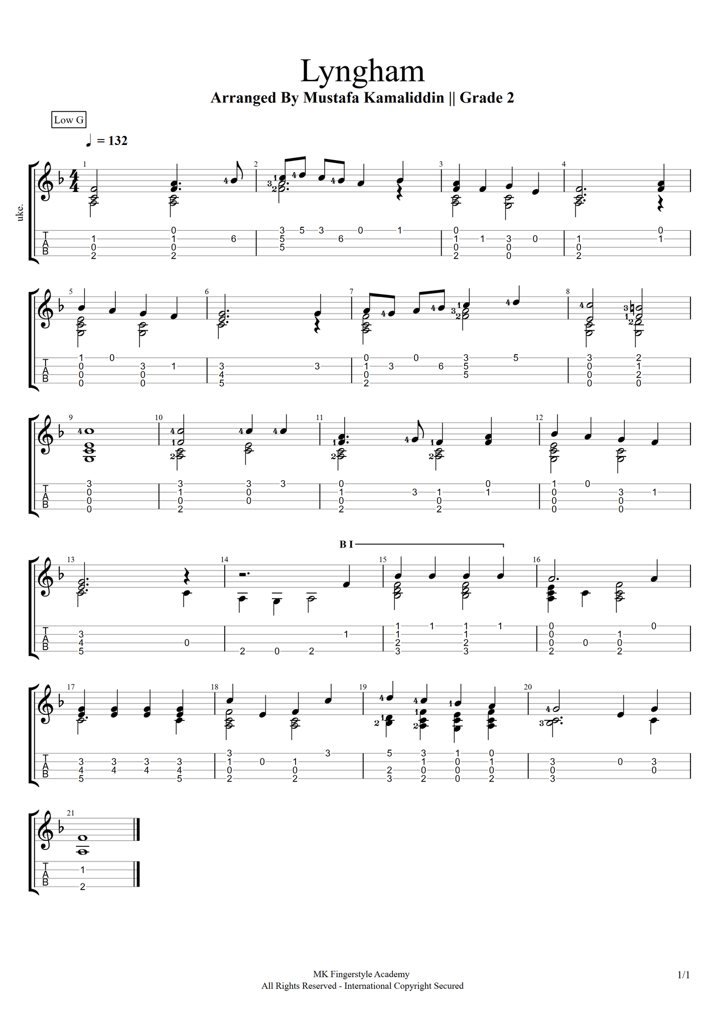 The Sacred Ukulele - 20 Hymns and Liturgical Music For Fingerstyle Ukulele