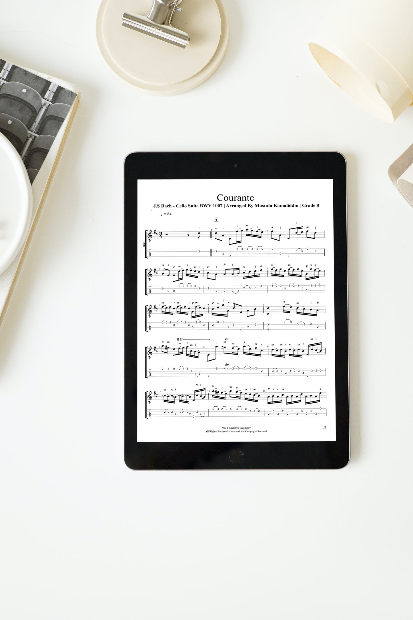 Bach - Courante BWV 1007