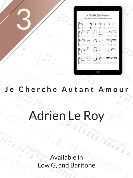 Adrian Le Roy - Je Cherche Autant Amour