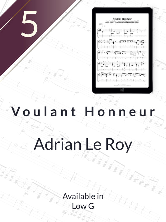 Adrian Le Roy - Voulant Honneur