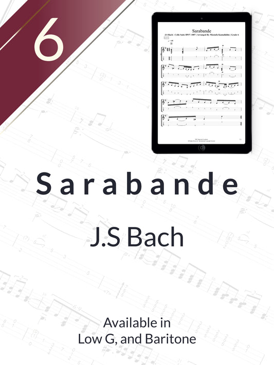 Bach - Sarabande BWV 1007