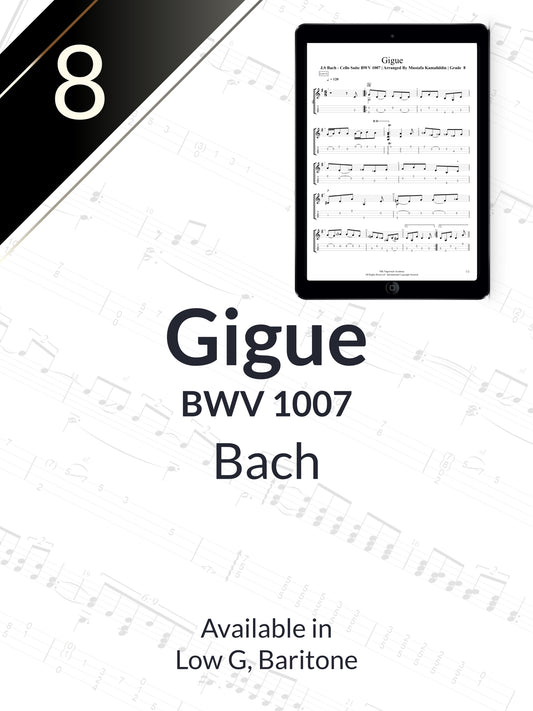 Bach - Gigue BWV 1007